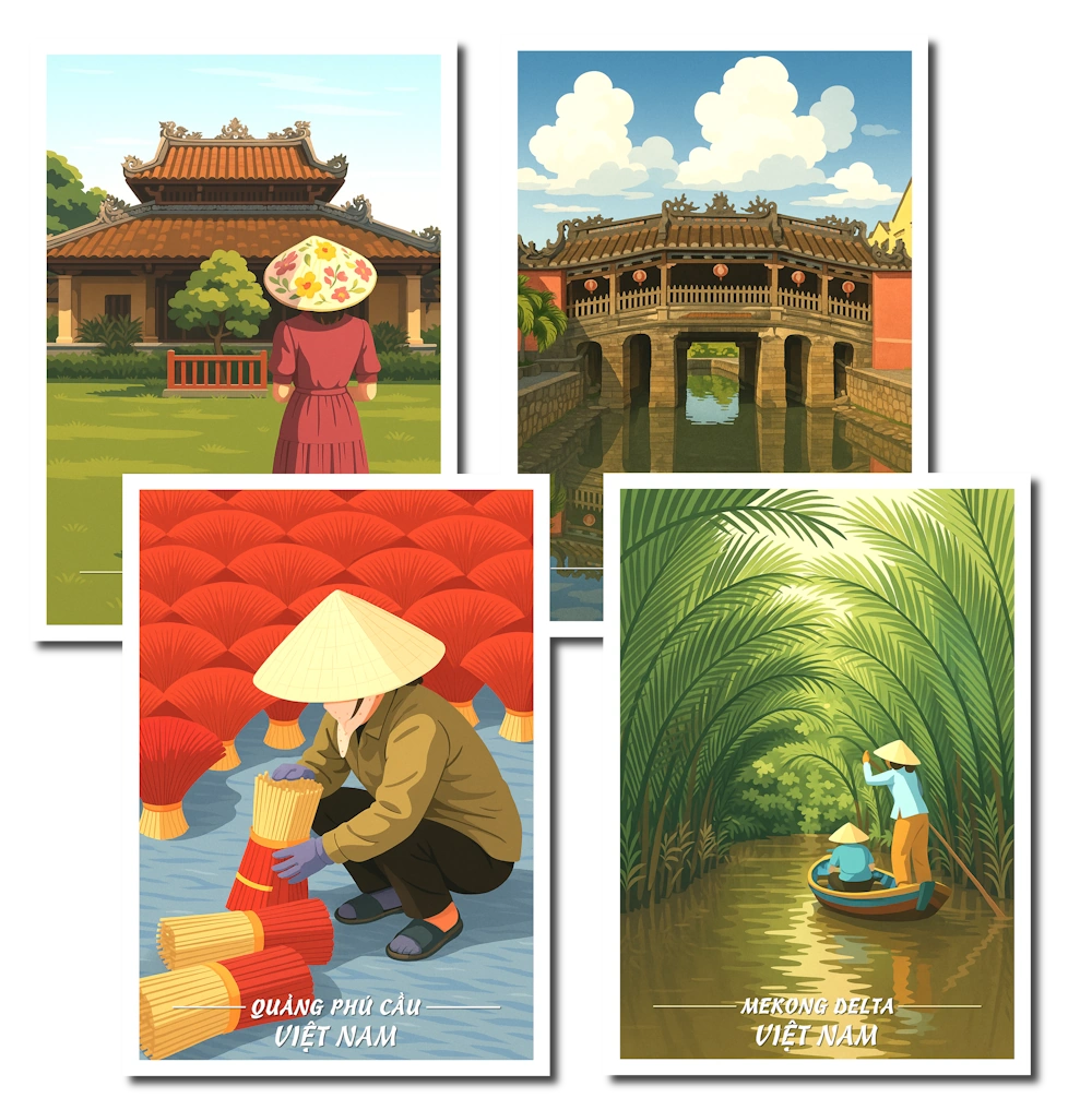 Vietnam Memories - Decoration Art inspired by Vietnam