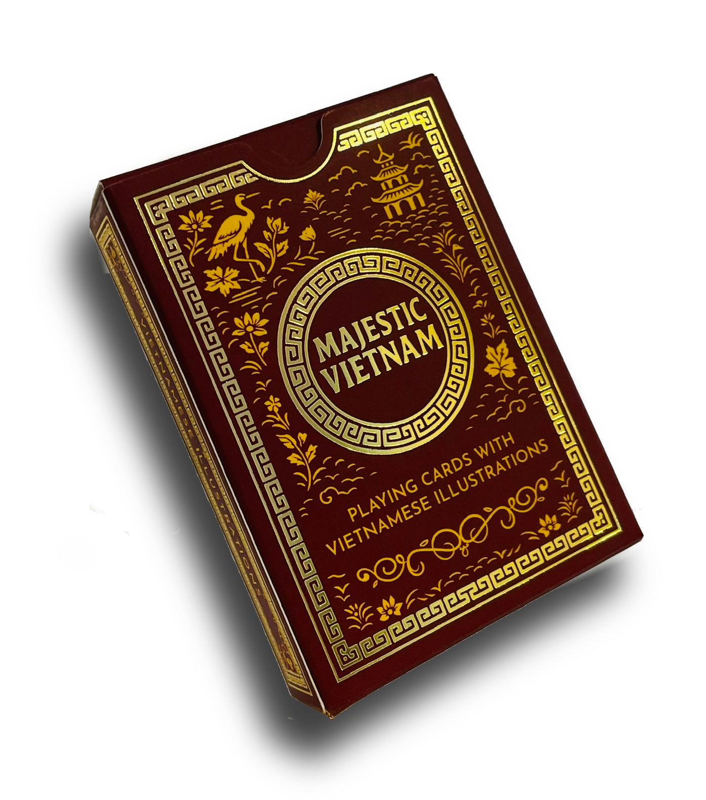 Majestic Vietnam tuck box - Playing cards with vietnamese illustrations
