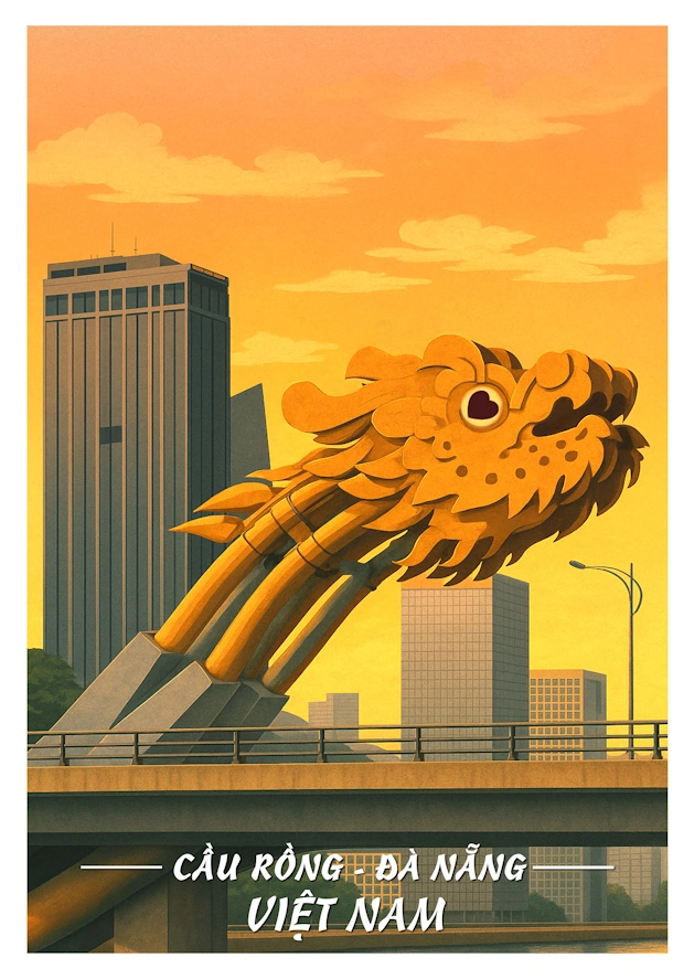 Cau Rong - Da Nang Postcard WEBP