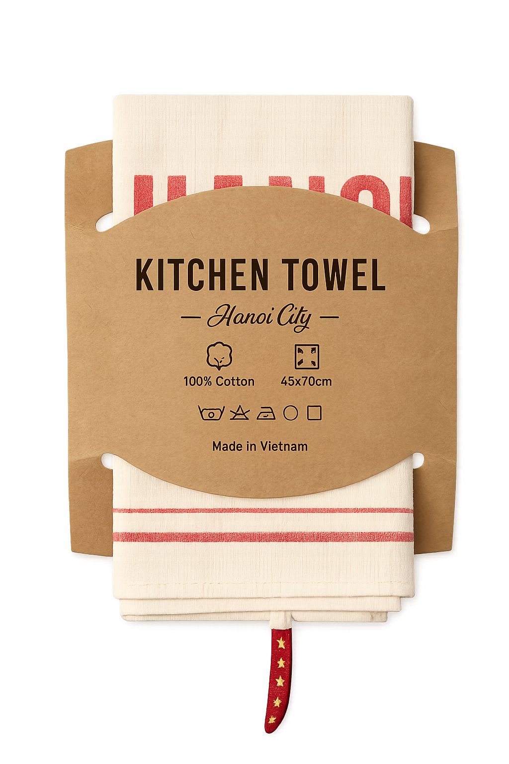 Kitchen Towel - Hanoi - packaging shot - transparent