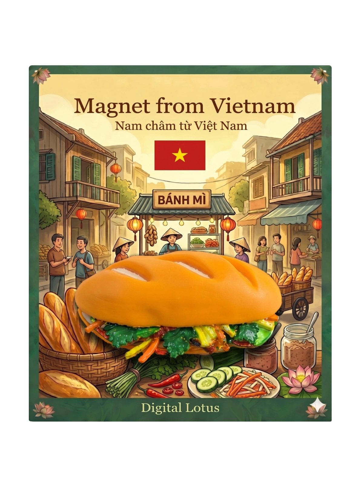Magnet Banh mi - packaging shot