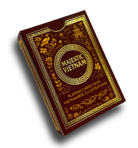 Majestic Vietnam tuck box - Playing cards with vietnamese illustrations