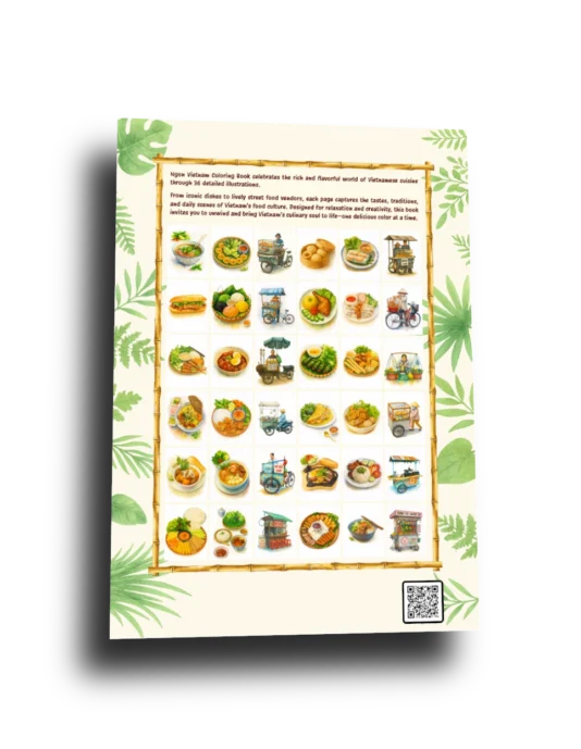 Ngon Coloring Book - Back Cover