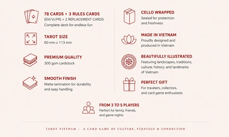 Tarot Vietnam - SPECIFICATIONS
